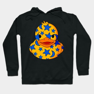 Moon & Stars Pattern Rubber Duck Hoodie